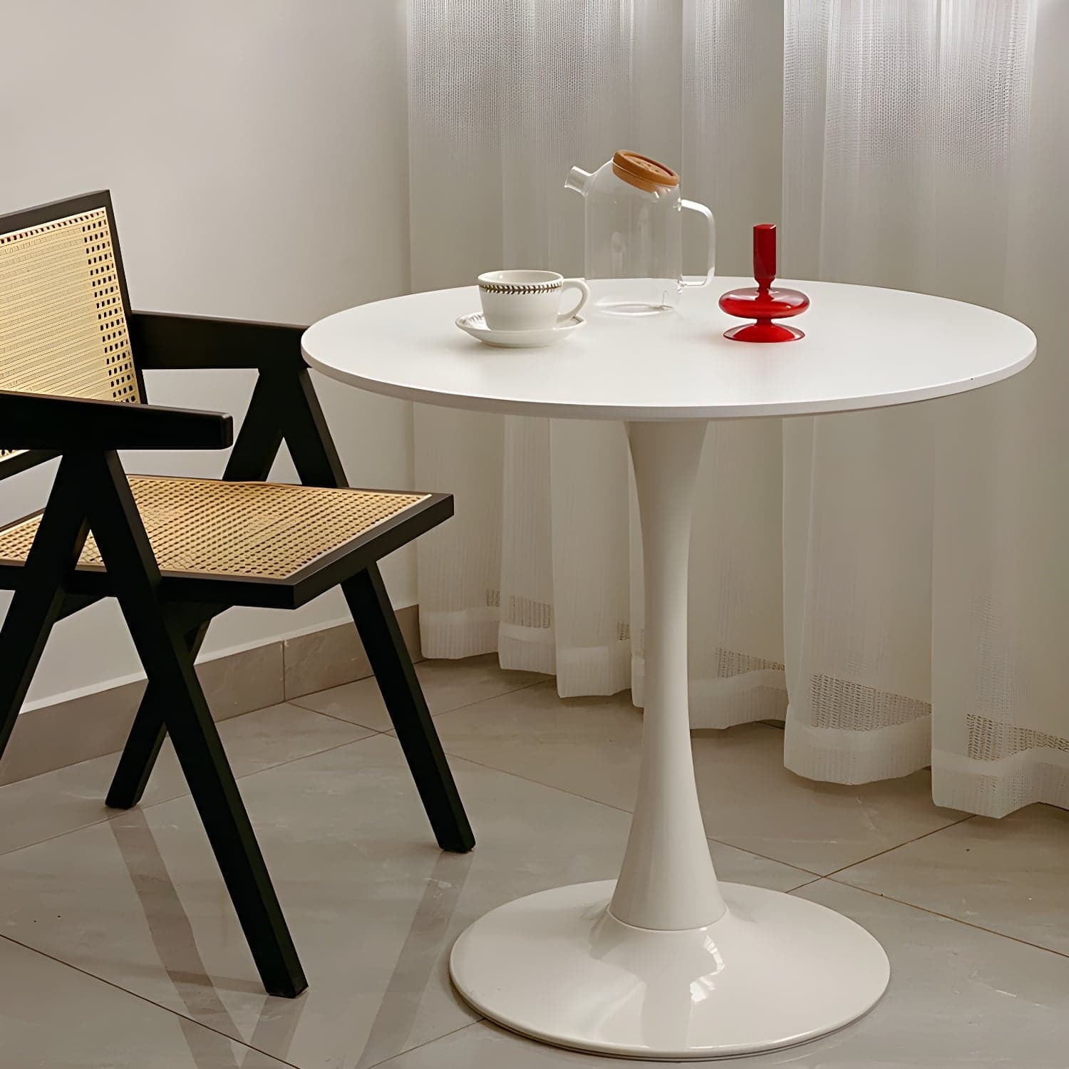 Tulip Dining Table Round Dining Table for Kitchen Dining Room - image 3