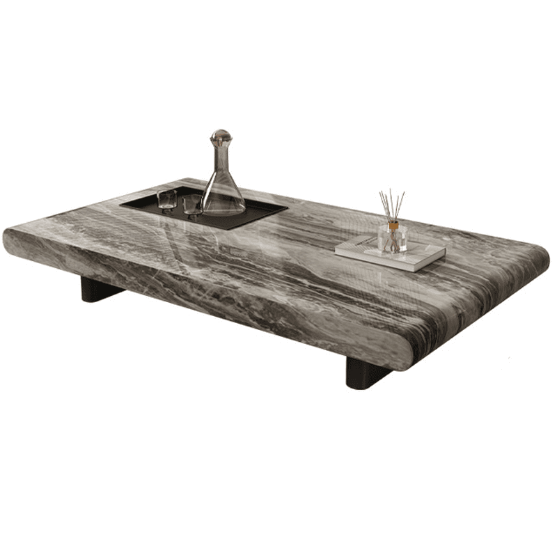 Elegant Marble Stone Twin Support Coffee Table with Rectangular Shape - image 7