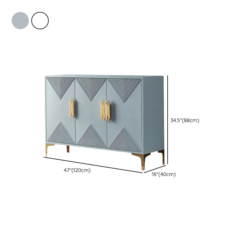 Glamorous Self-supporting Cerulean Accent Cabinet/Accent Chest for Drawing Room - image 13