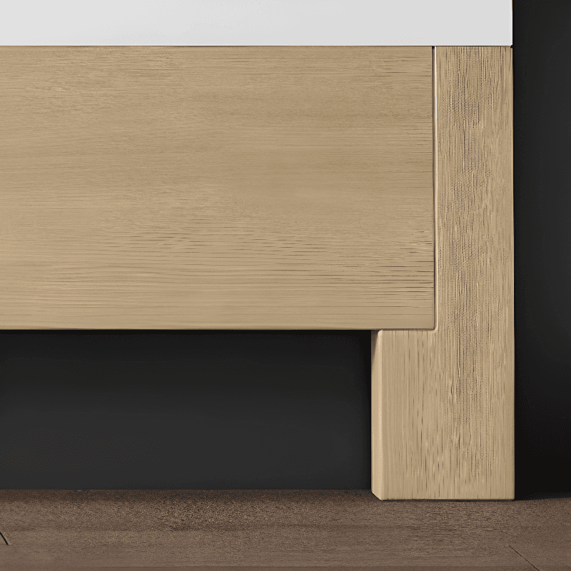 Simplistic Wingback Headboard with Camelback Shape in Pine Wood, Available in Full/King/Queen Sizes, Featuring Sponge Upholstery and Standard Height, No Distressing - image 9