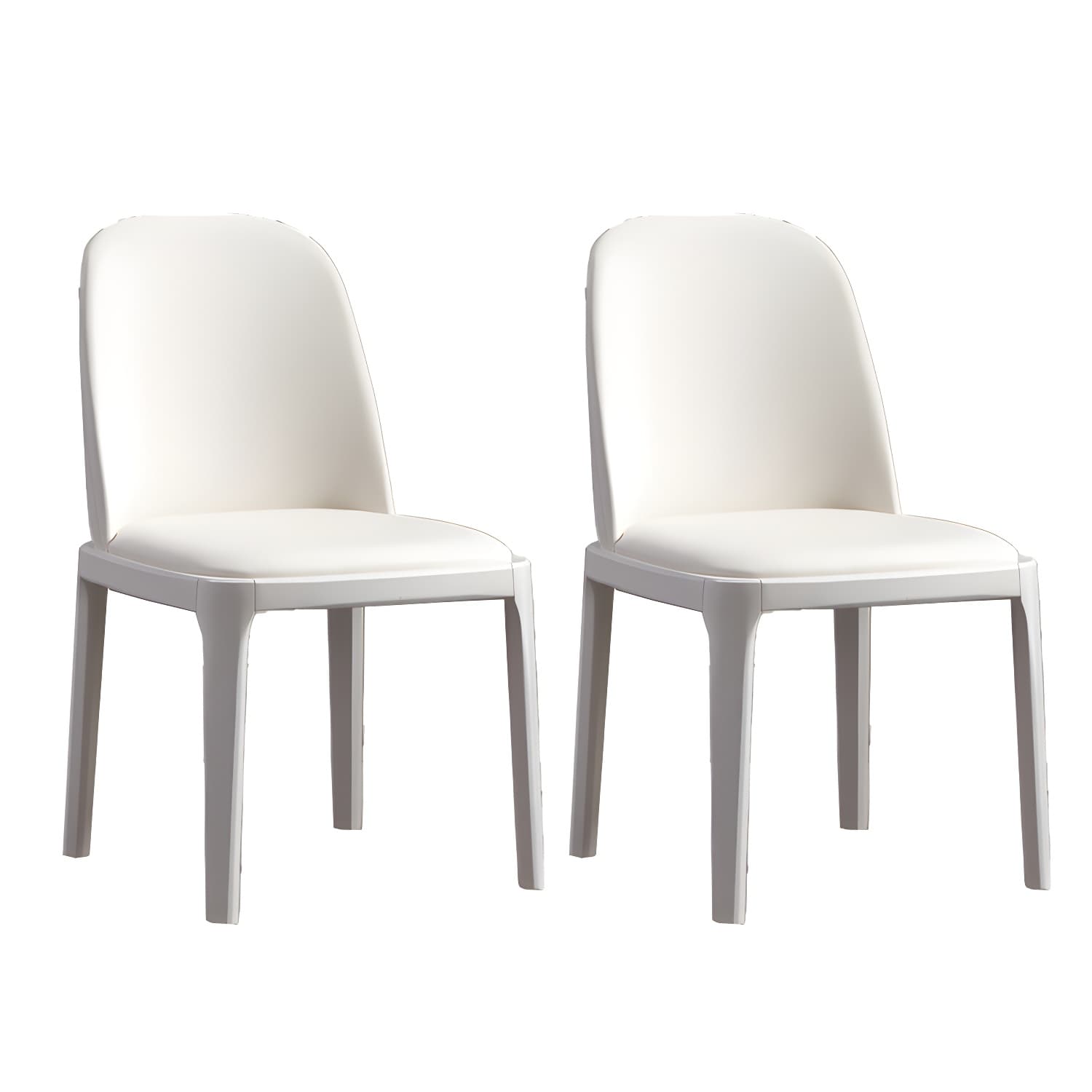 Modern Style Parsons Chairs Faux Leather Dining Chair for Dining Room - image 14