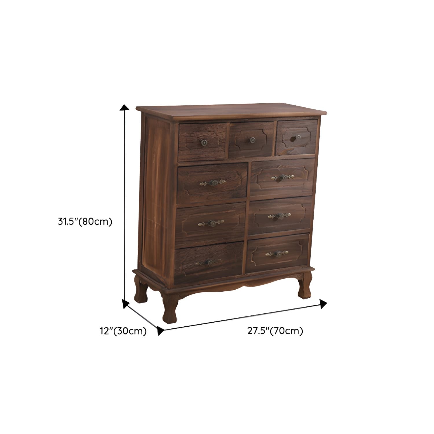 Nautical Storage Chest Bedroom Solid Wood Chest with Drawers - image 24