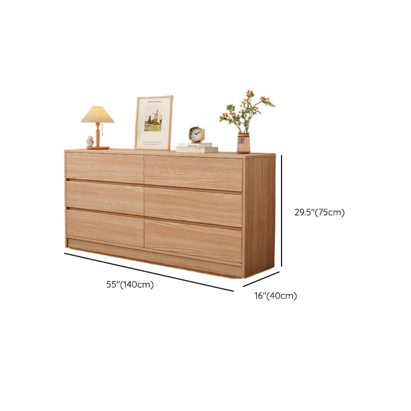 Natural Simplistic Natural Wood Double Dresser/Bachelor Chest/Lingerie Chest with 6/8/5 Drawers in Horizontal/Vertical Orientation - image 11