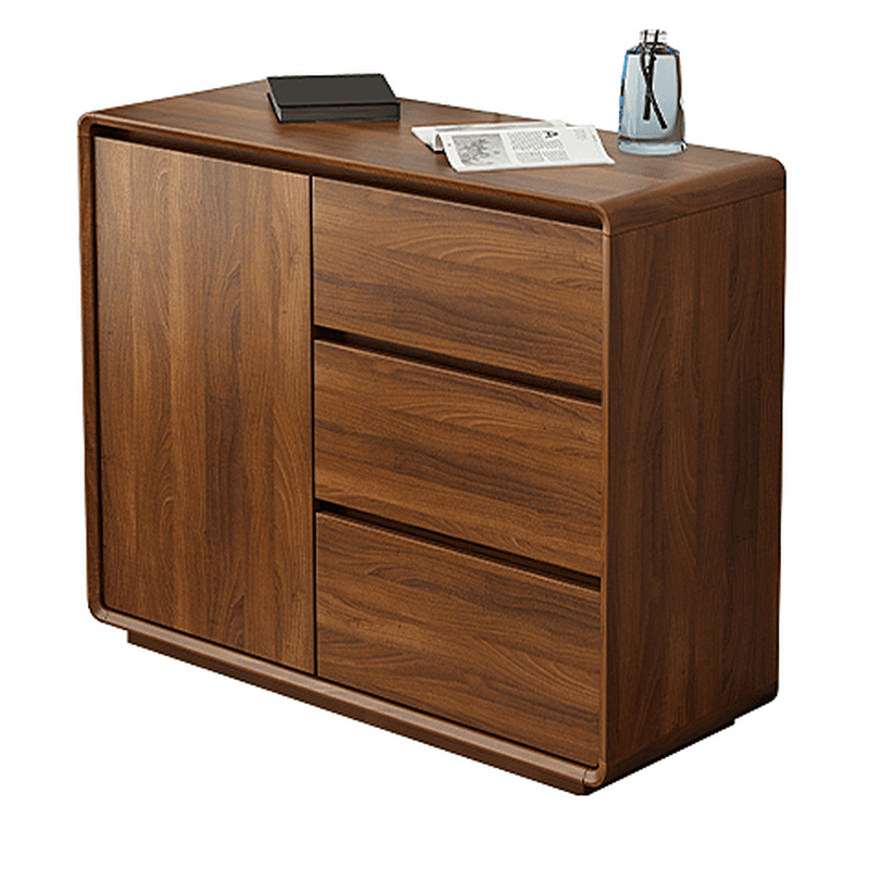 Ground Sideboard with 3 Drawers, Cupboard, Standard/Narrow Size, Timber Countertop, Adjustable Shelving, and 2 Doors/1 Door - image 9