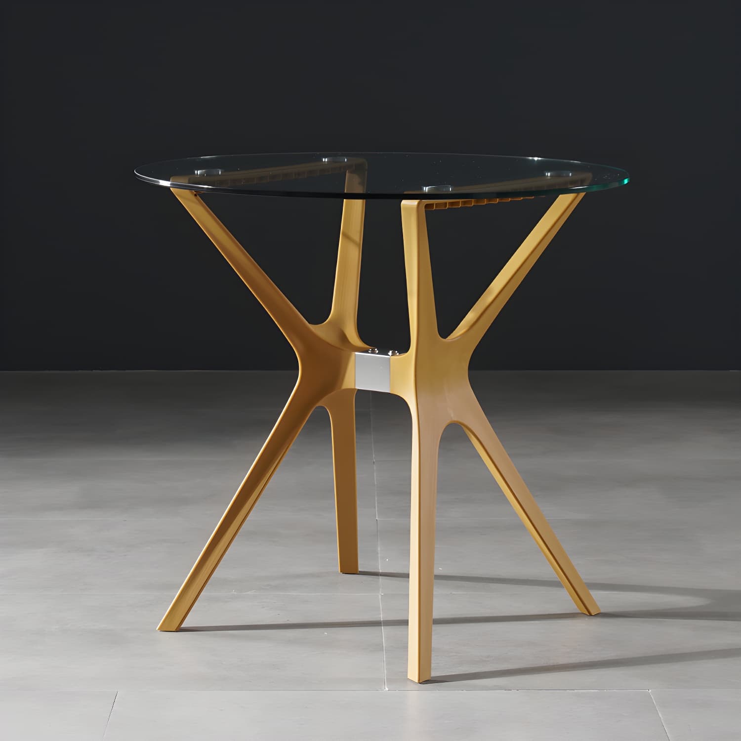31.5" Modern Style Dining Table Round Glass Pedestal Dining Table for Home Use - image 7