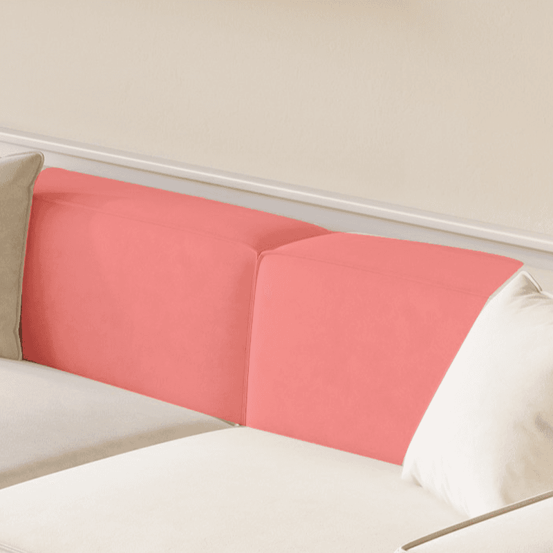 Contemporary Solid Color Tear Resistant Standard Sofa in Gray/Ivory/Citrus Color, Seating for 5/4/3 with 2 Pillows - image 10