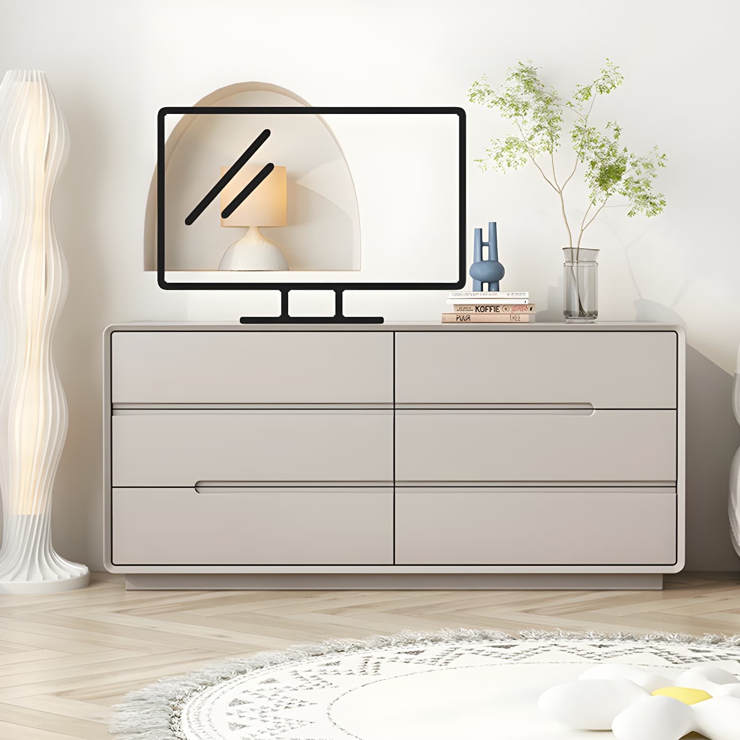 Light Oak Modern Dresser with Solid Wood Construction and Soft-Close Drawers - image 15