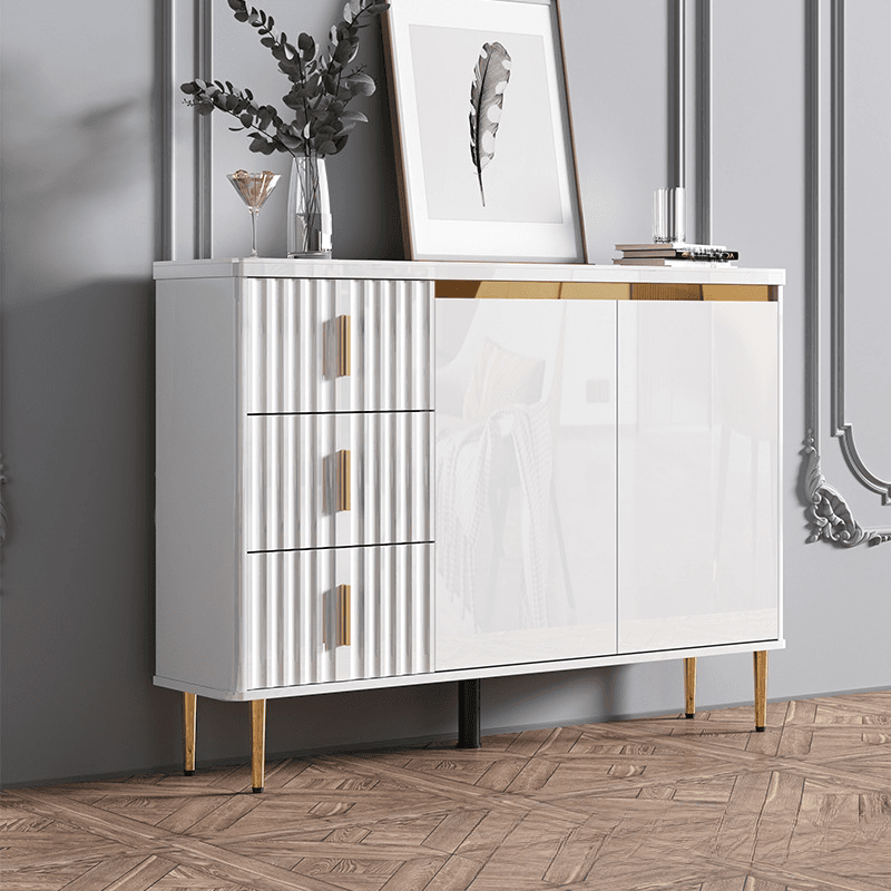 Luxurious Chalk Stone Standard Flooring Sideboard with 3 Doors & Variable Shelf - image 9