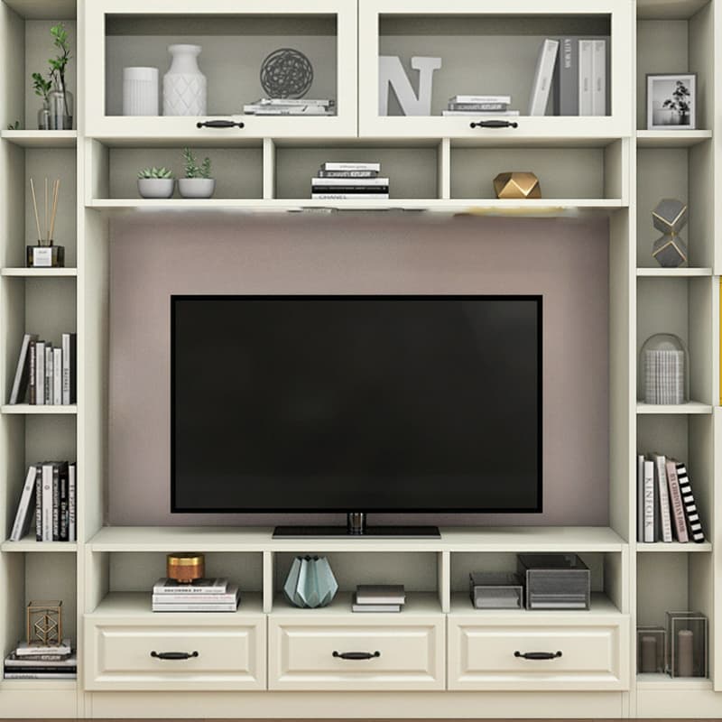 Parlor Entertainment Center with Hutch & 2 Bookcases, Entertainment Center with Bridge & Gate - image 7