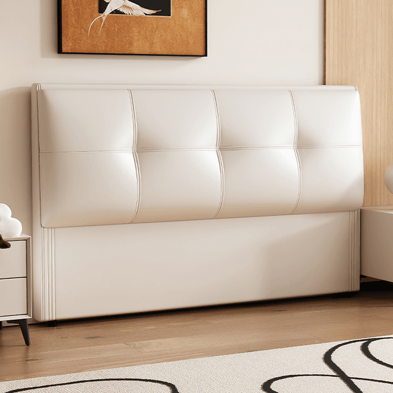 Simplistic Style Panel Headboard with No Distressing, Piled Tufted Rectangular Shape for King/Queen/Full Bed, Sponge Upholstery Fill, Standard Height - image 3