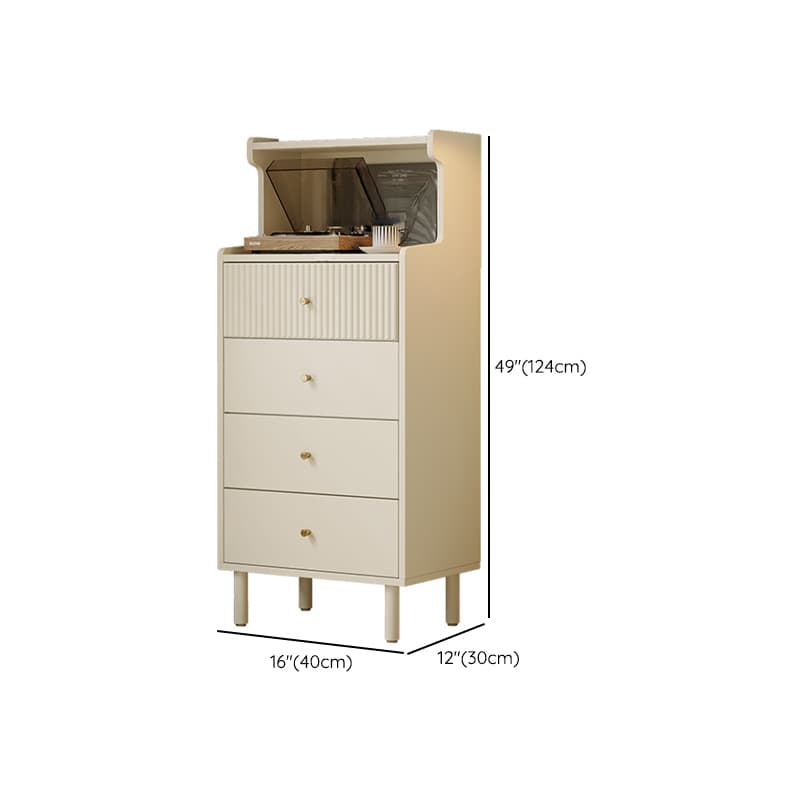 Chalk Casual Raw Wood Console Dresser/Bachelor Chest with Shelves, 8 Drawers/4 Drawers, Vertical Orientation - image 10