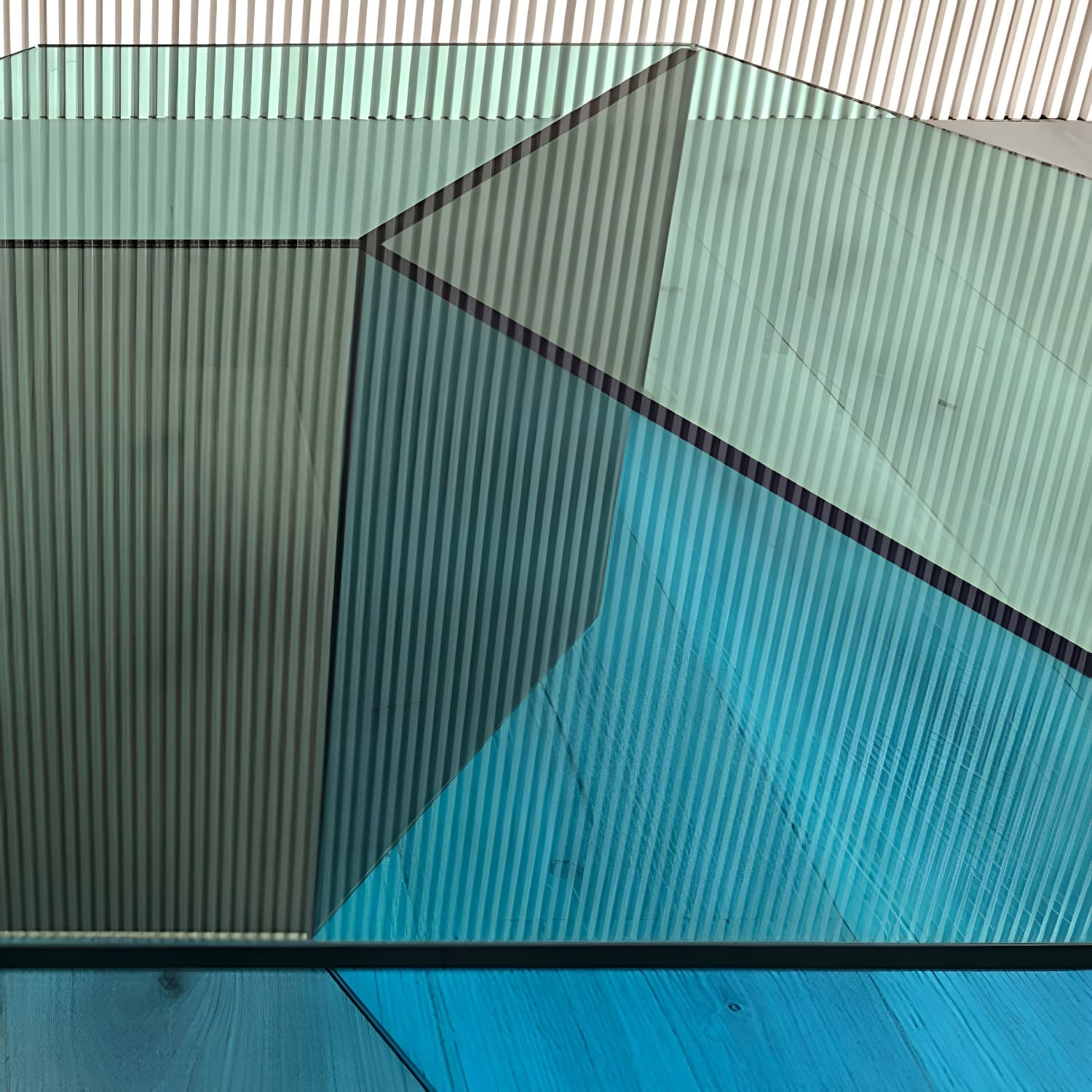 Geometric Clear Acrylic Coffee Table Modern Colored Cocktail Table - image 11