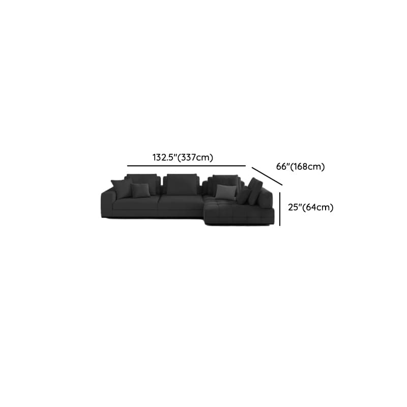 L-Shape Corner Sectional in Dark with Button-tufted Upholstery - image 12