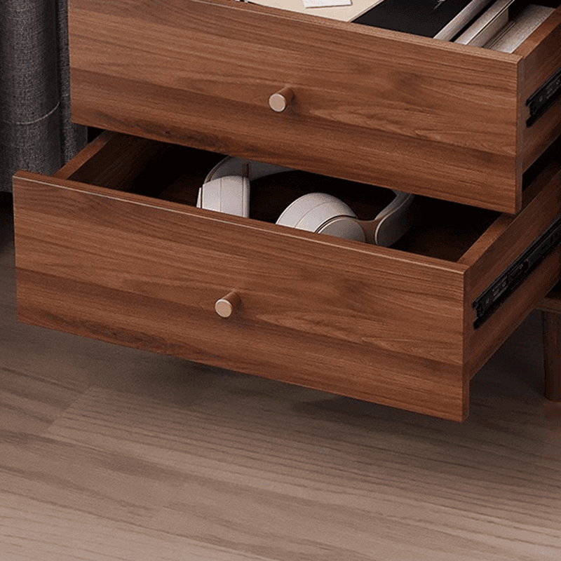 Rectangular Accent Cabinet with Closet, Glazed Door, Adjustable Shelf, Cabinet Knobs in Midnight Black/Sepia, Soft Close Drawer - image 6