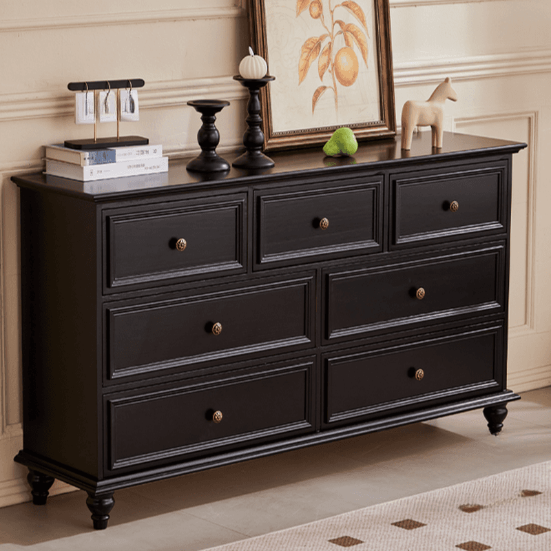 Casual Natural Wood Console Dresser/Semainier with 5/7/9 Drawers in Horizontal/Vertical Orientation - image 6