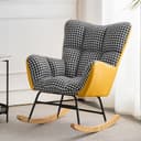 Upholstery Color Yellow Houndstooth