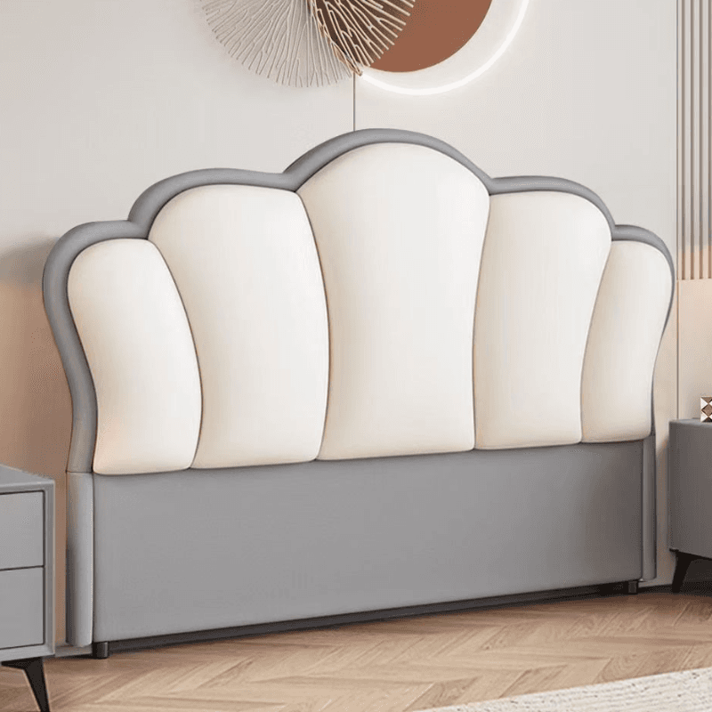 Modish/Sumptuous Style Panel Headboard in Timber with No Distressing for King/Queen/Full Bed, Featuring Sponge Upholstery Fill and Free-standing Standard Installation at Standard Height - image 4