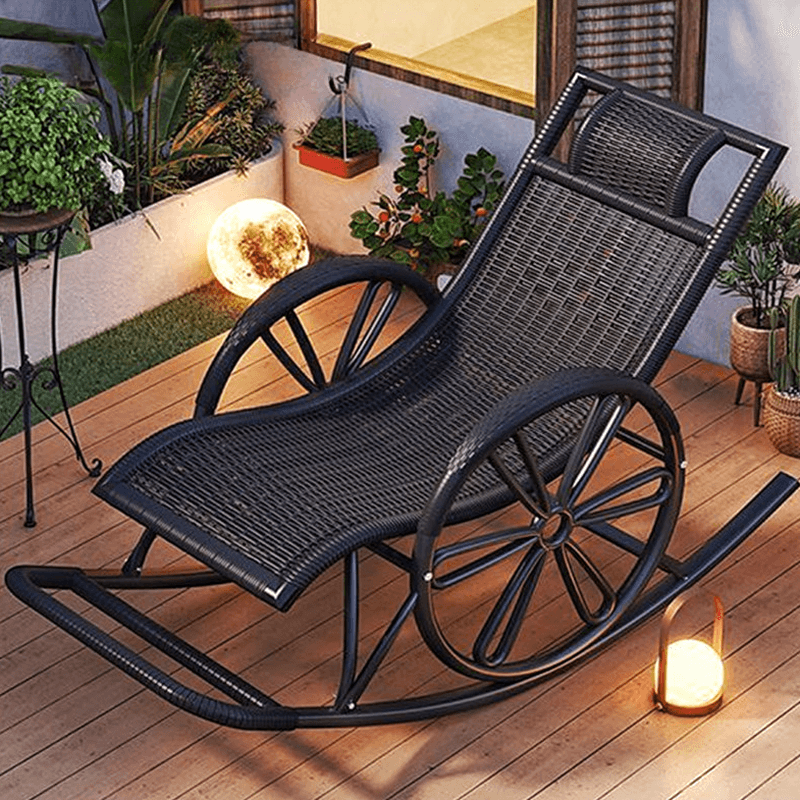 Simple Synthetic Rocking Chair with Scratch-tolerant Track Arm