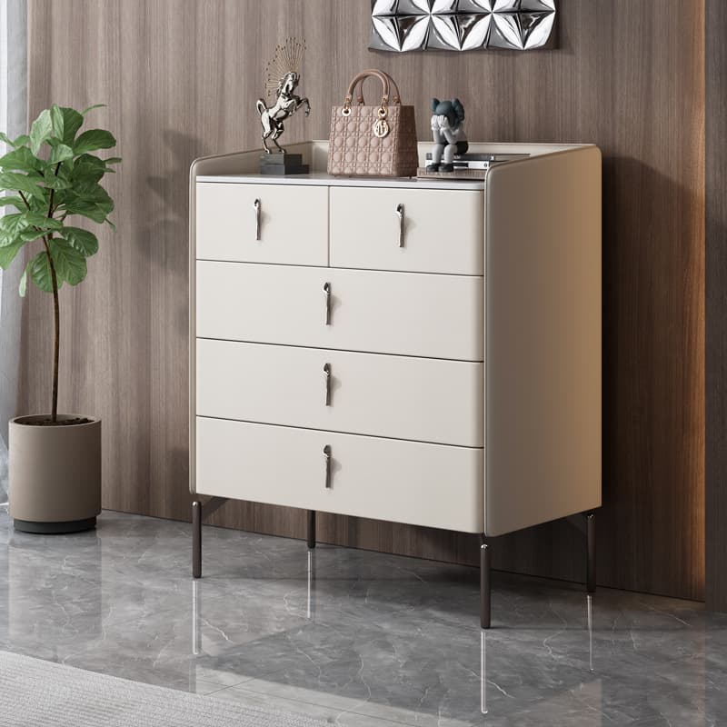 Modern Simple Style Stone Double Dresser/Bachelor Chest, Horizontal/Vertical