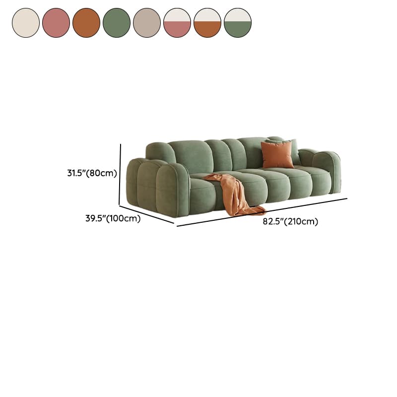 Standard Sofa/Loveseat in Flannel with Rose/Butter Color/Light Green Upholstery and Armrest - image 15