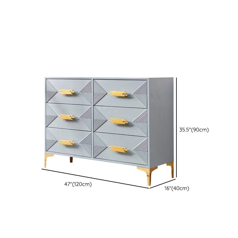Glamorous Self-supporting Cerulean Accent Cabinet/Accent Chest for Drawing Room - image 17