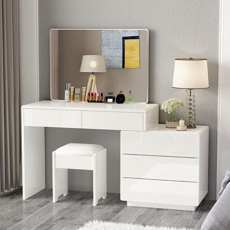 Scalable Manufactured Wood Push-Pull Bedroom Floor Vanity, No Suspended - image 3