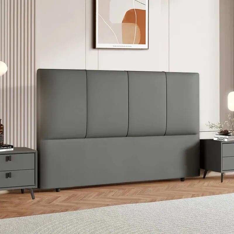 Modish Panel Headboard in Pine Wood with No Distressing, Rectangle Shape for King/Queen/Full Bed, Featuring Sponge Upholstery and Standard Height - image 3