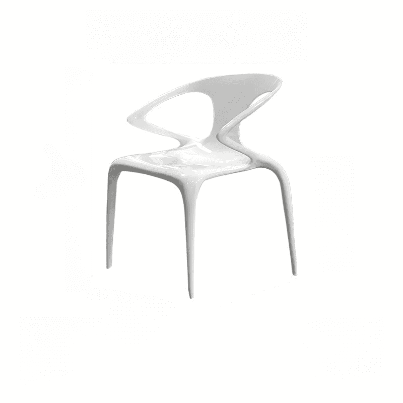 Casual Arm Chair with Uncovered Back, Armrest, and Sepia/Lime Green/Transparent Polymer Legs - image 9
