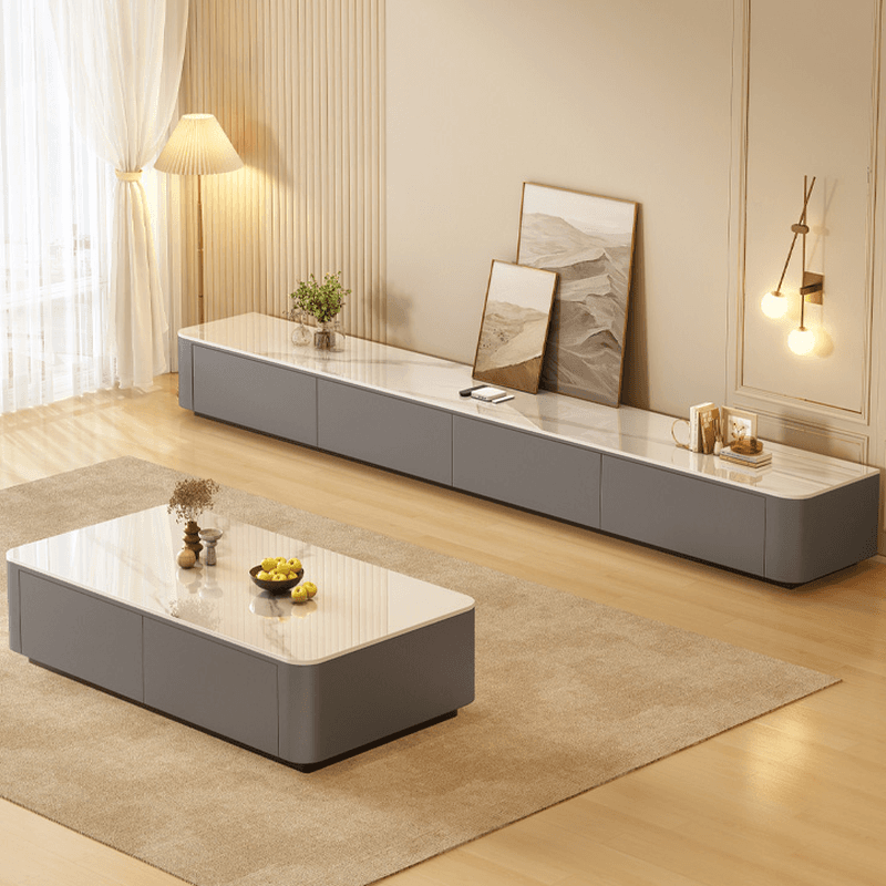 Deco Wood TV Stand with 3 Drawers/5 Drawers/4-Drawer and Cable Management - image 12