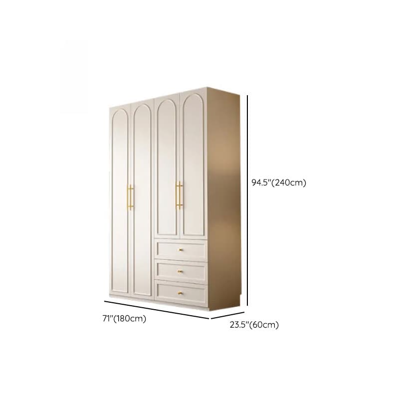 Chalk Modern Wooden Standalone Almirah with 3-Drawer/6-Drawer, Soft Close Door, and Interior Shelves - image 18