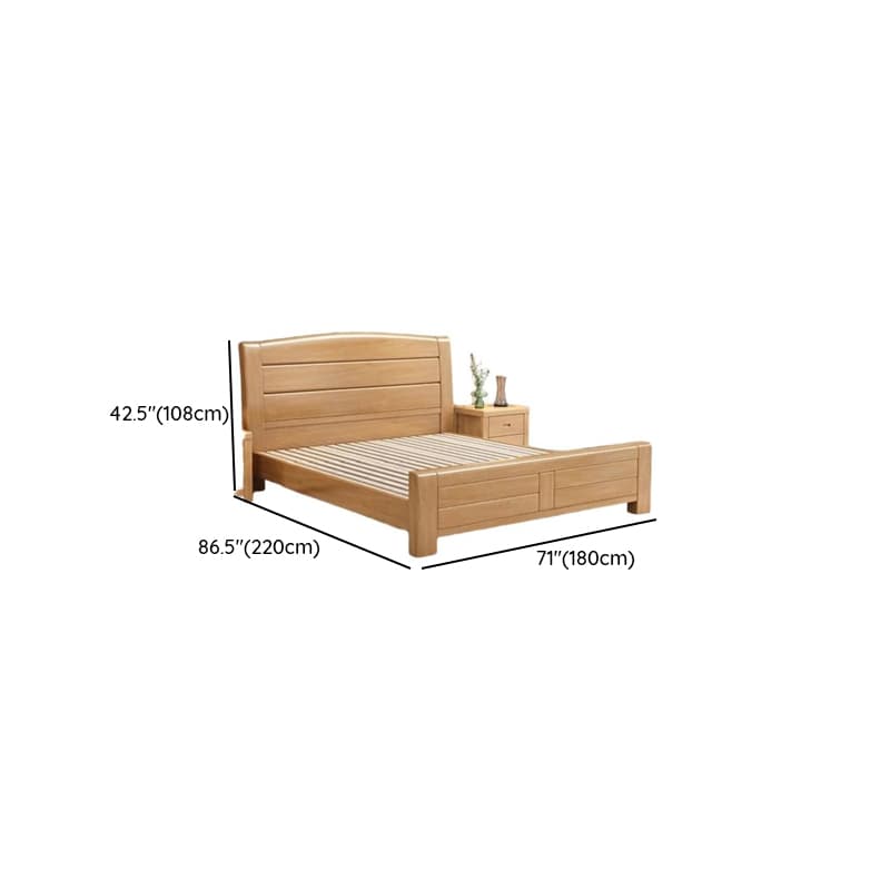 Natural Finish Solid Color Lumber Storage Bed/Pallet Bed Frame with 2 Storage Boxes, Bedroom - image 10
