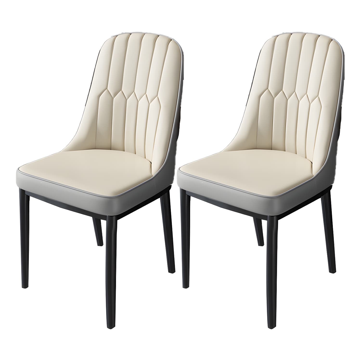 Nordic Style Kitchen Metal Dining Chair Dining Parsons Armless Side Chairs - image 8