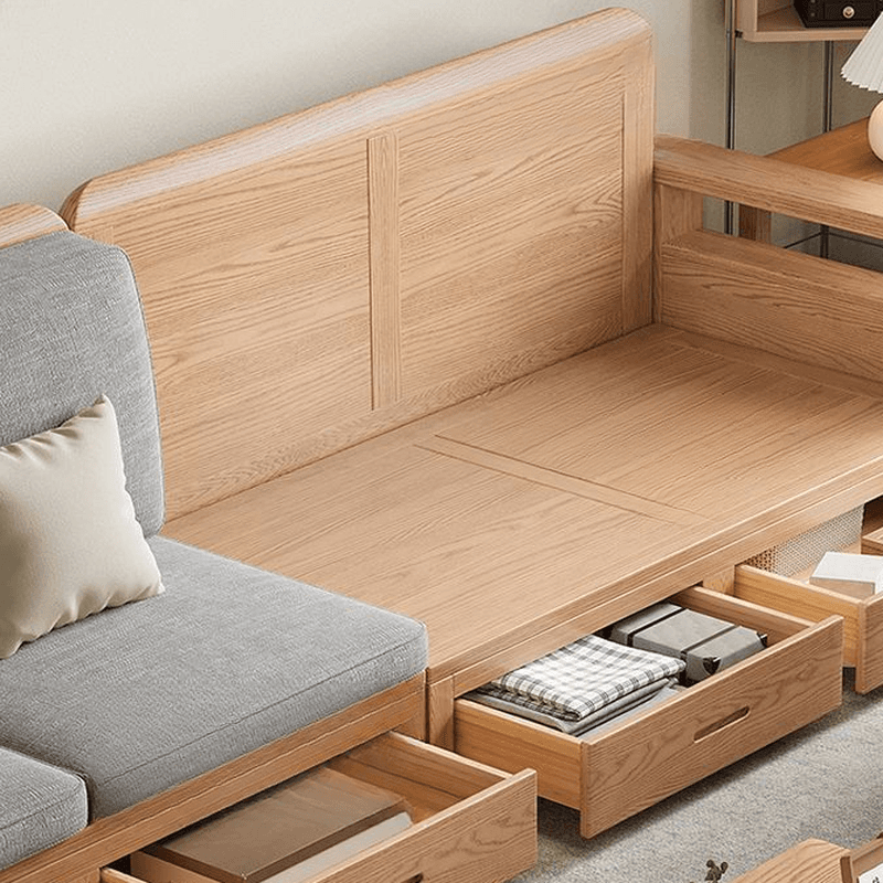 Versatile Straight/L-Shape Sofa/Sofa Recliner in Cotton for 5/Seats 2/1-seater with Drawer Storage and Horizontal/Left Orientation - image 8