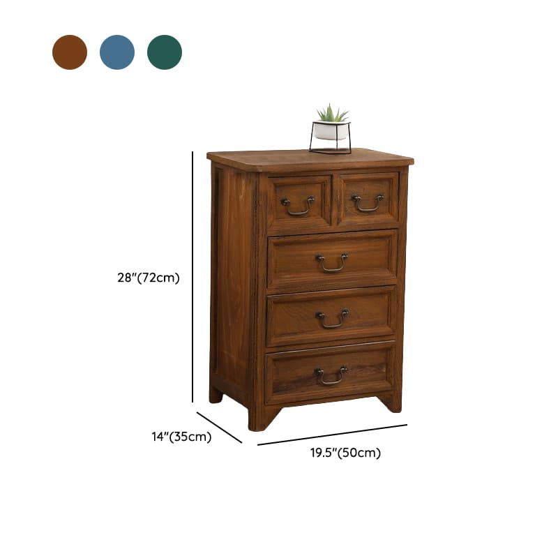 Minimalist Rectangle Brown/White Wood Top Accent Chest with Soft Close Drawer Living Room - image 9