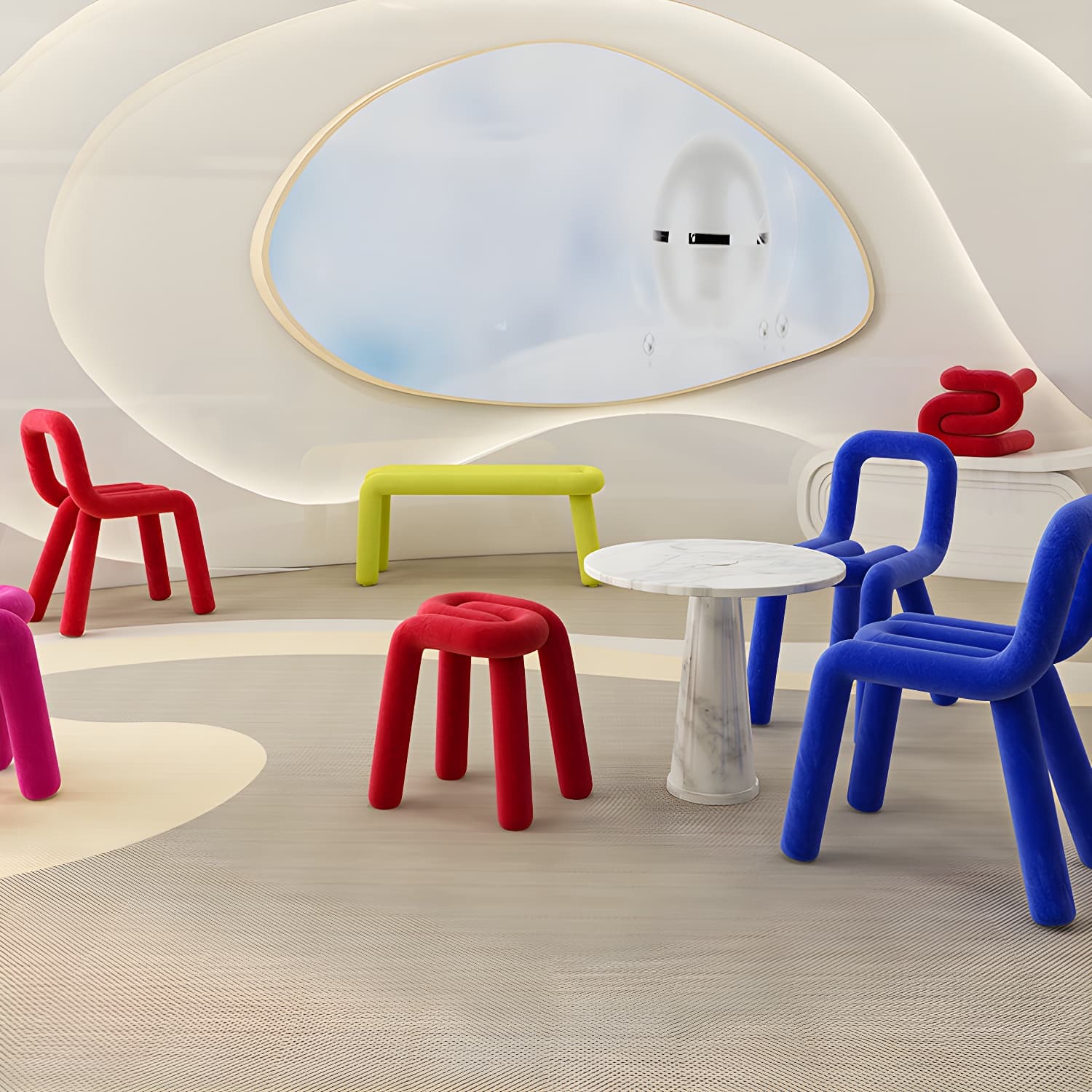 Contemporary Style Dining Chairs Armless Side Chairs with Metal Legs for Kitchen - image 13