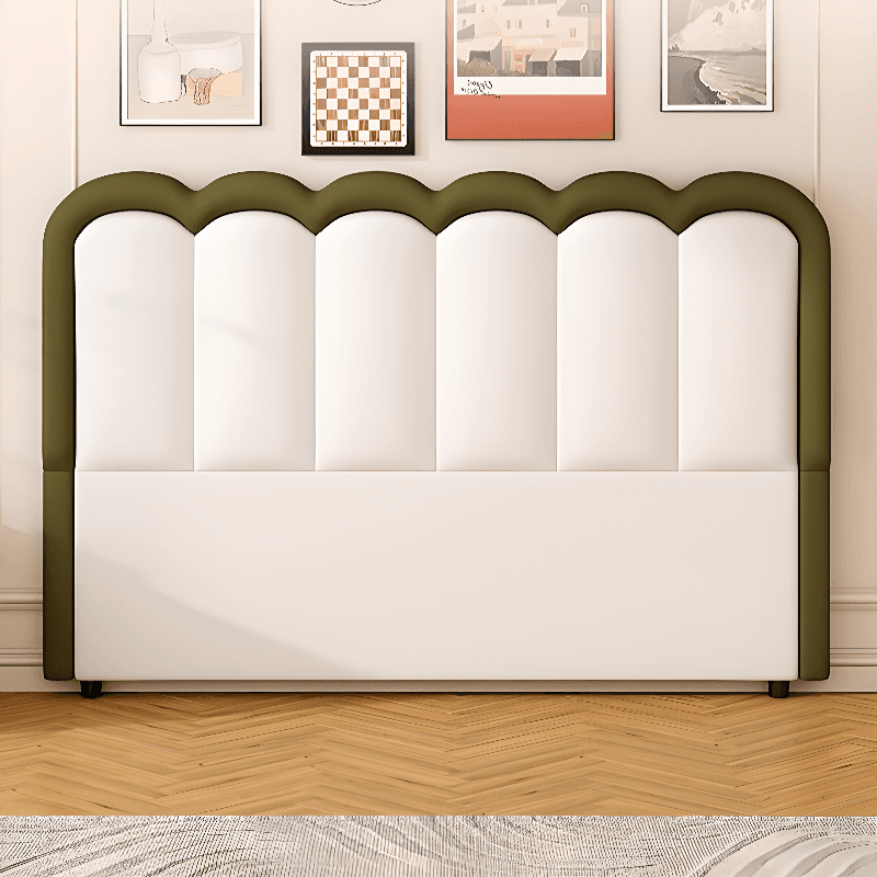 Modish Style Panel Headboard in Pine Wood with No Distressing for King/Queen/Full Bed, Featuring Sponge Upholstery Fill and Free-standing Standard Installation with Standard Height - image 10