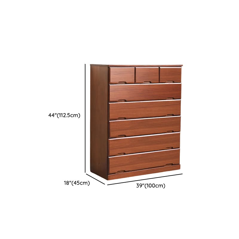 Sepia Minimalist Raw Wood Lingerie Chest/Dresser Vanity Combo with Multiple Drawers in Vertical/Horizontal Orientation - image 22