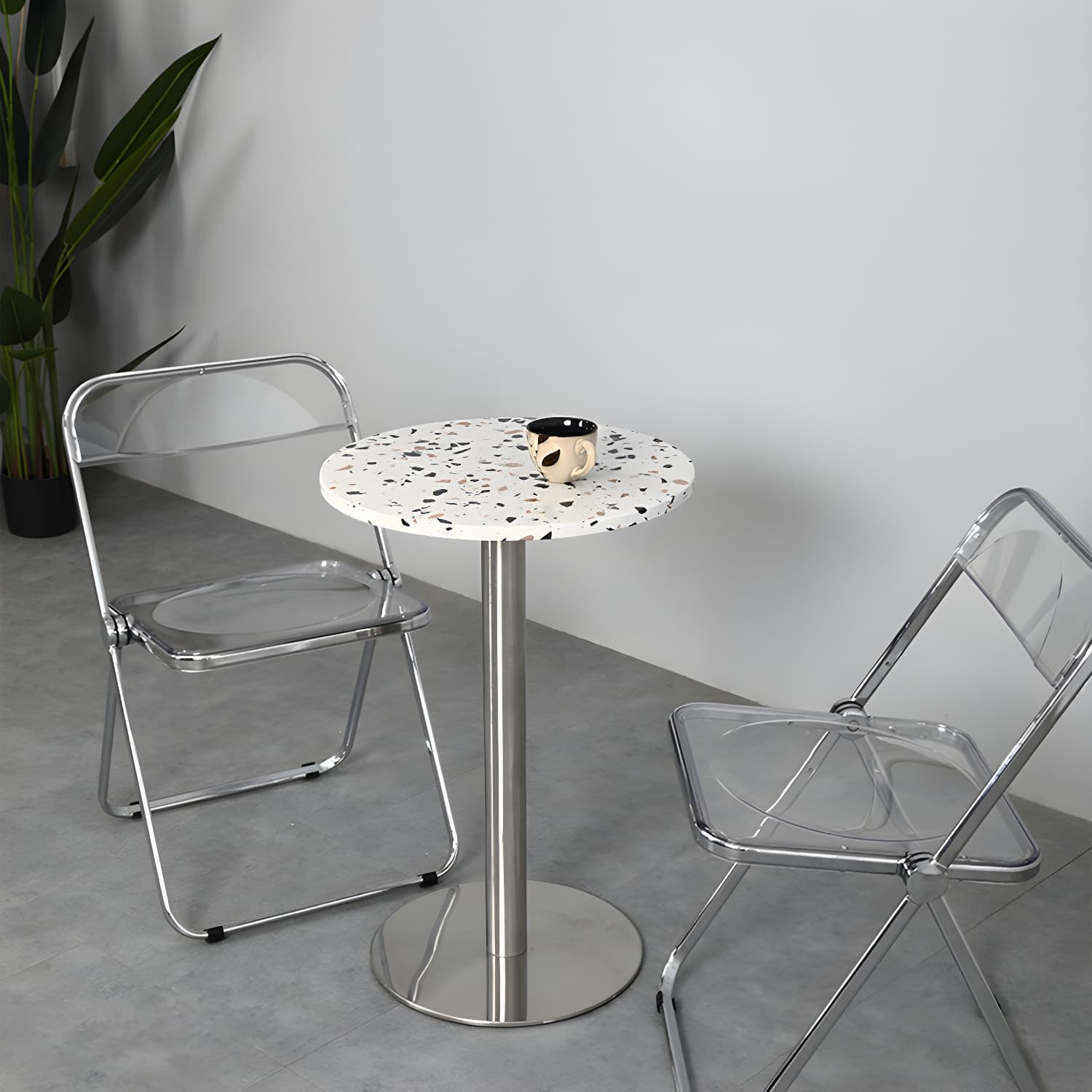 Mid-Century Modern Cocktail Table Pedestal 1 Single Coffee Table - image 13