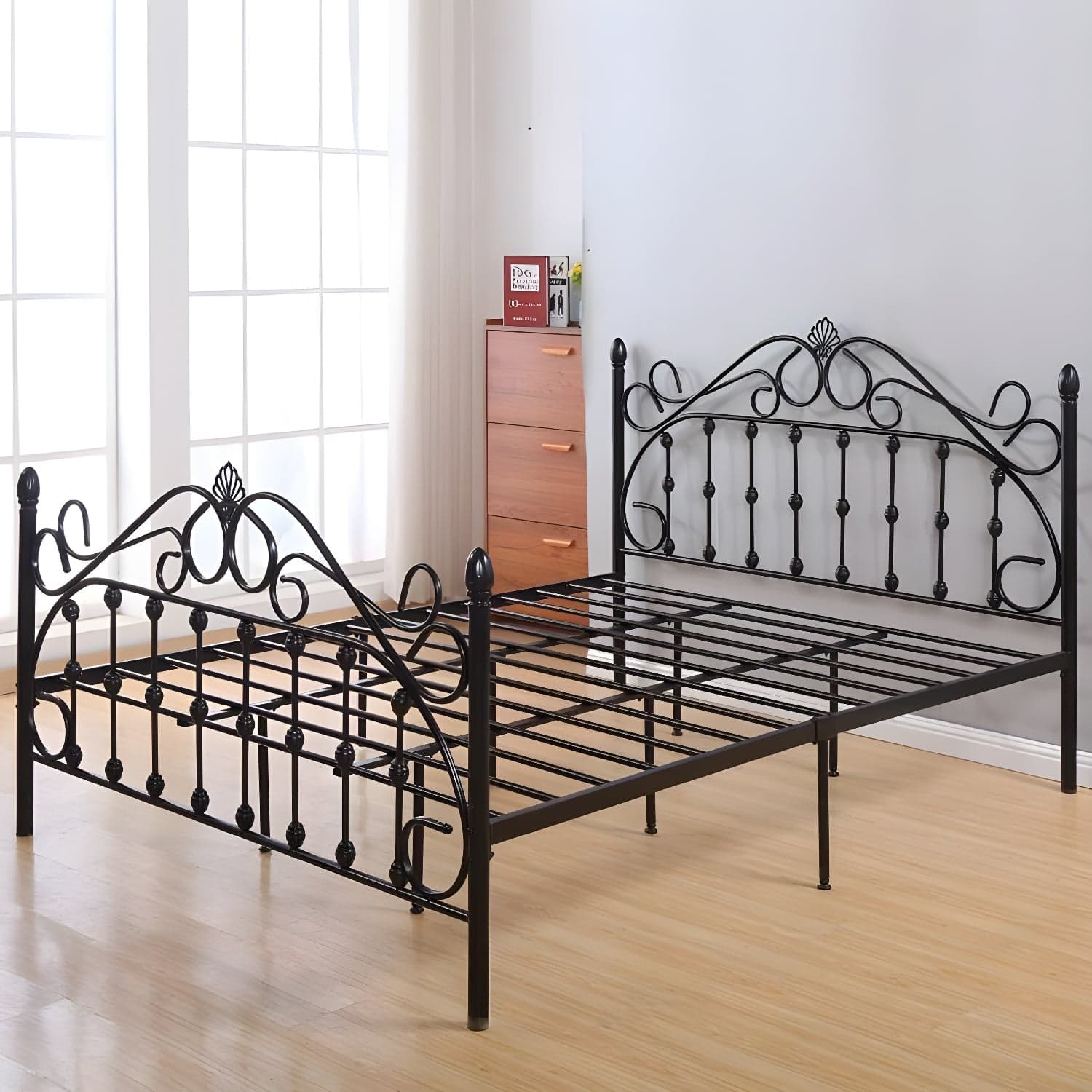 Industrial Style Standard Bed Iron Multiple Colors Excluding Storage Space