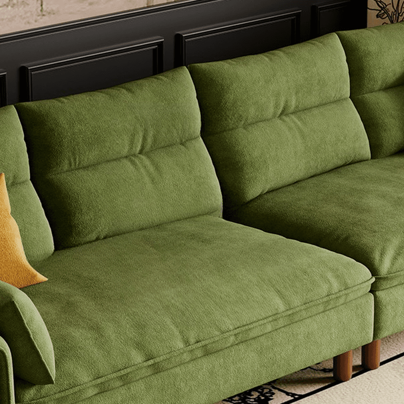 Antique Straight Sofa Chaise for 6, Horizontal Orientation with Round Arm - image 10
