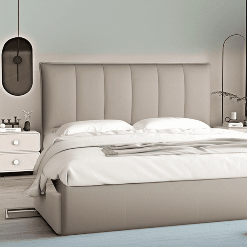 Free-standing Standard No Distressing Rectangle Panel Wood/ Upholstery Sponge Headboard, Standard（36-55“） High, Full(54"W x 75"L)/Twin(38"W x 75"L) Size - image 9