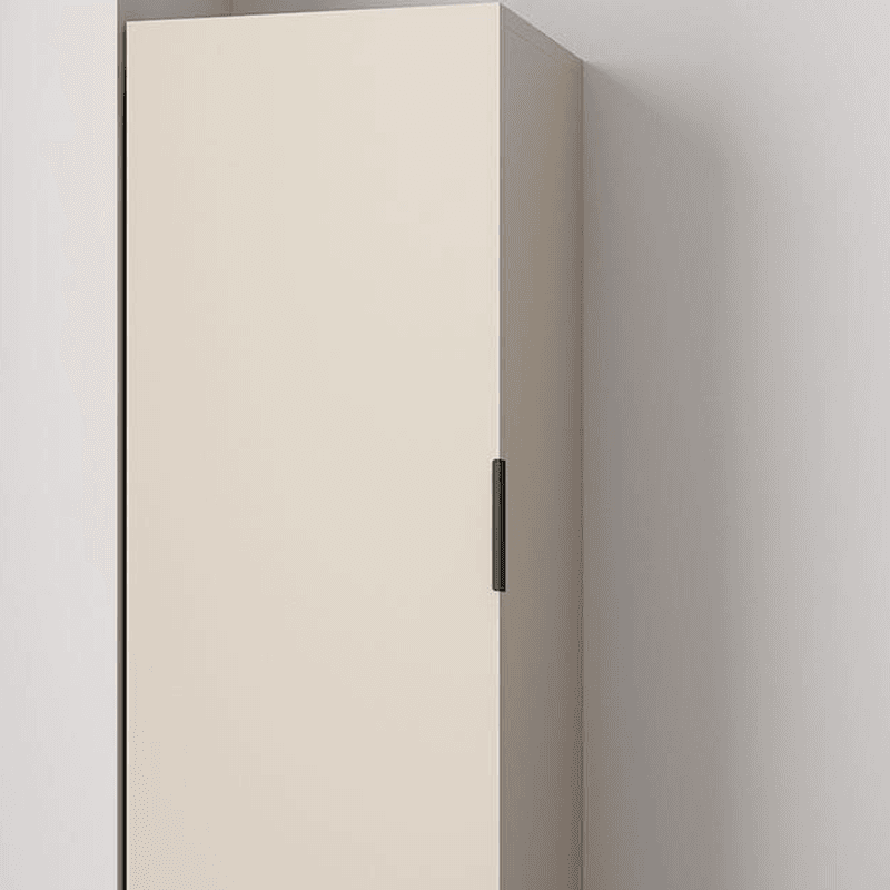 Rectangle Utility Cabinet with Locker, Glass Door, Pull Bars, White/Espresso/Off White Top, Soft Close Drawer, and Light - image 11