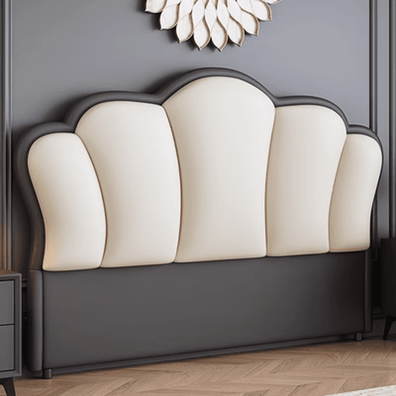 Modish No Distressing Timber Panel Headboard for King/Queen/Full Bed with Sponge Upholstery, Free-standing Installation, and Standard Height - image 3