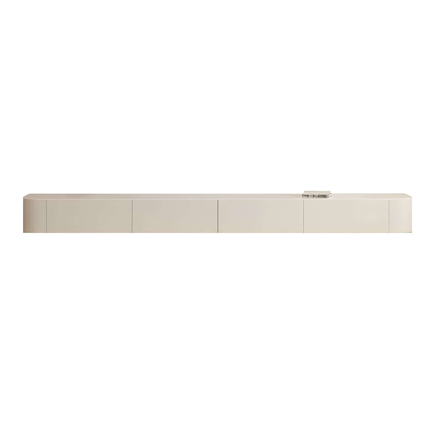 Contemporary Media Console Floating TV Media Console with Drawers - image 5