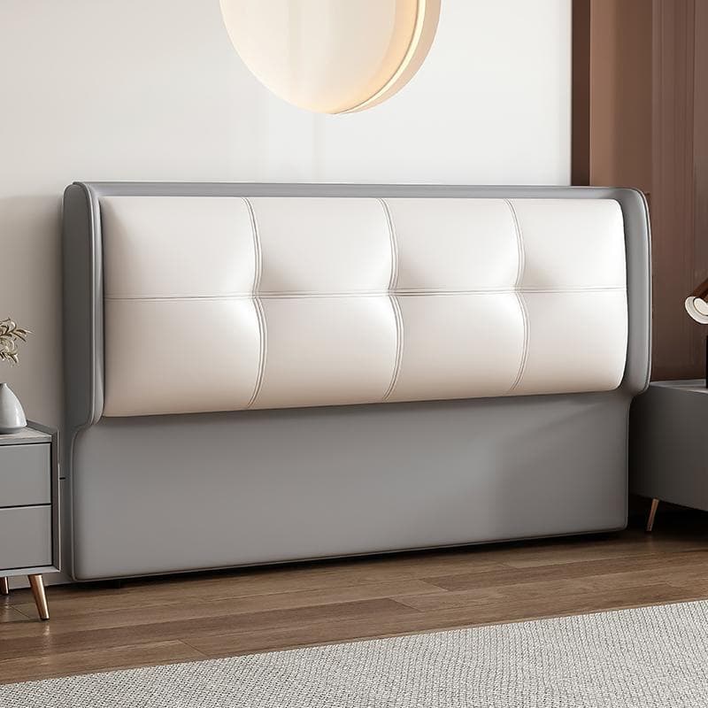 Simplistic Wingback Headboard with No Distressing, Piled Tufted Rectangular Design for King/Queen/Full Bed, Featuring Sponge Upholstery and Standard Height - image 5