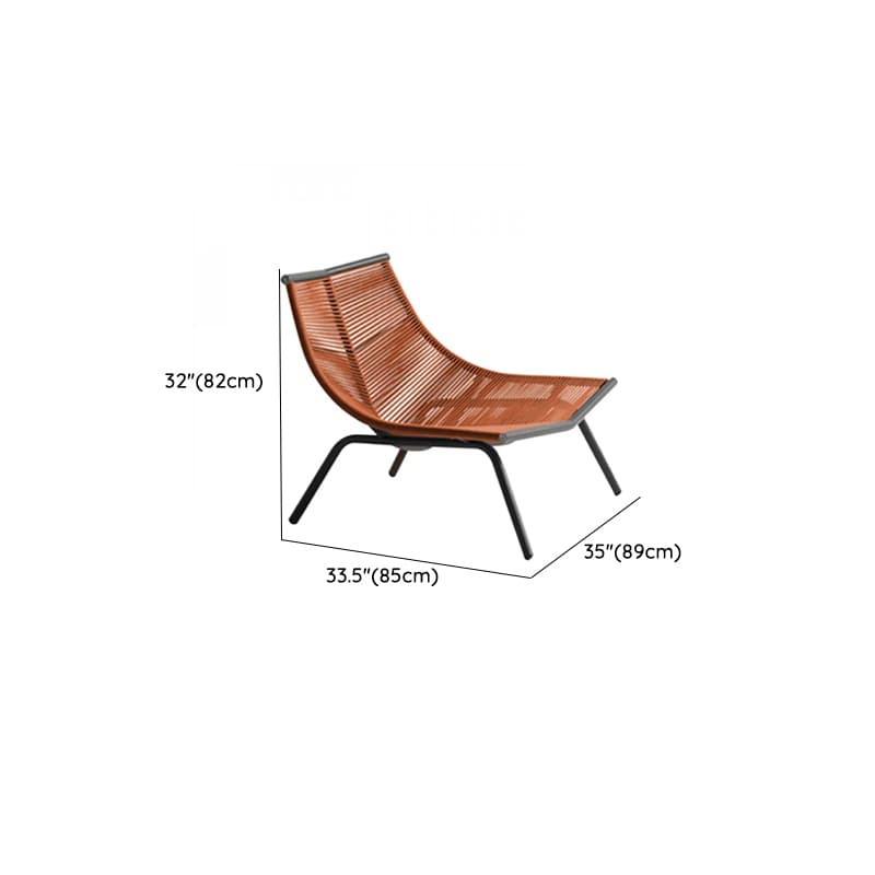 Carmine/Cerulean/Green Nordic Wicker Front Porch Rocking Chairs with Rear Back - image 19