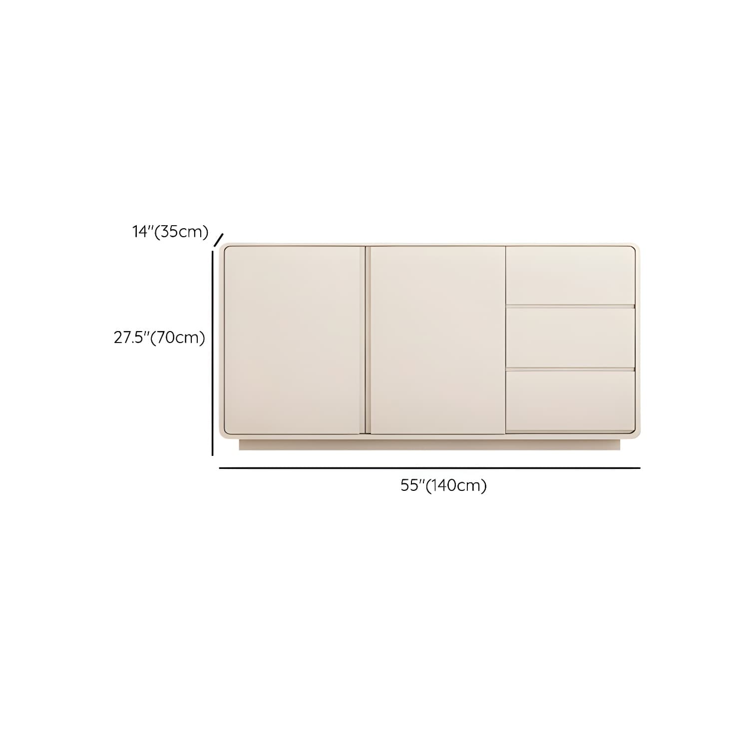 Modern White Double Dresser with Drawers and Soft Close Glides - image 13