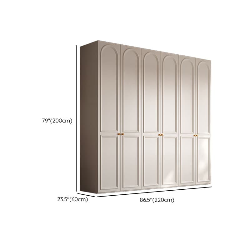 Chalk Modern Wooden Standalone Almirah with Soft Close Drawer, Soft Close Door, and Interior Shelves - image 14