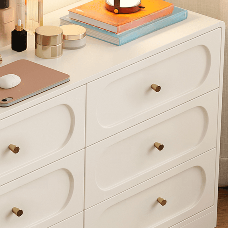 Chalk Casual Composite Wood Console Dresser with 9/6 Drawers in Horizontal Design - image 3