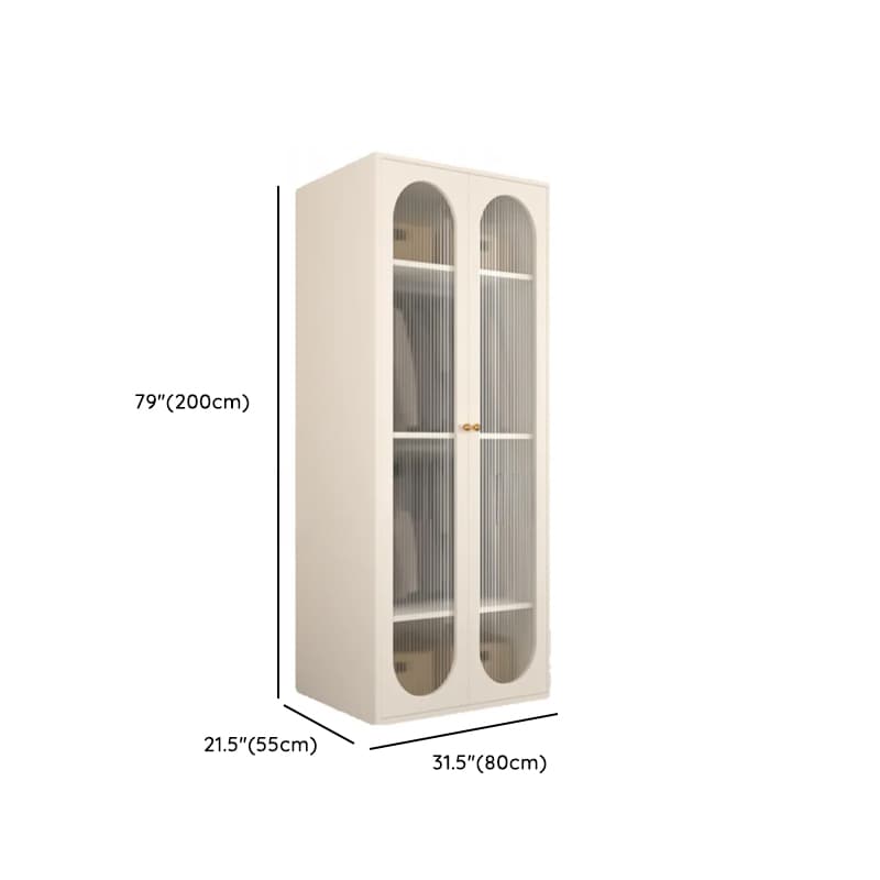 Chalk Casual Unattached Wardrobe with Adaptable Shelf, Soft Close Door, Hanging Rod, and Articulated Mechanism - image 10
